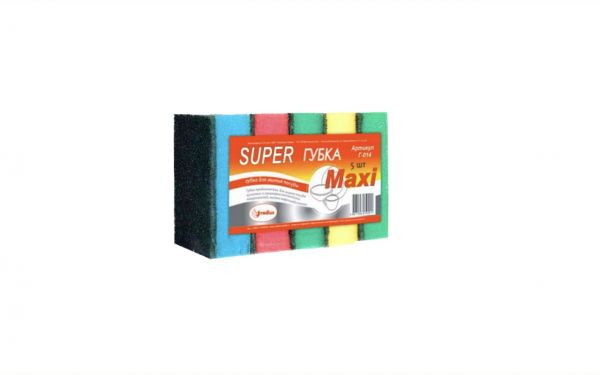 Губка для м/п "Super Maxi" 5шт